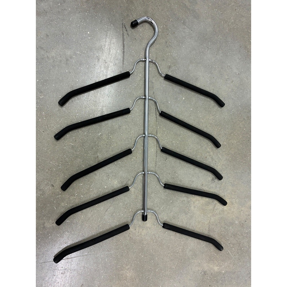 5 Tier Set of 5 Hanger Non Slip Stainless Steel Shirt Hanger Multi Organize